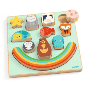 PUZZLE: 2 IN 1 BALANCE RAINBOW DJECO
