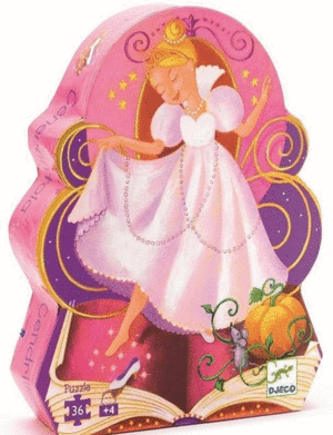 PUZZLE SILUETA LA CENICIENTA 36 PIEZAS