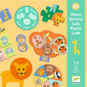 MEMO DOMINO LUDO PUZZLE DUO: 5 JUEGOS - DJECO