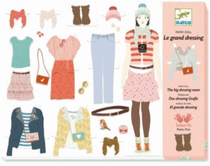 EL GRAN VESTIDOR MUÑECA DE PAPEL - DJECO