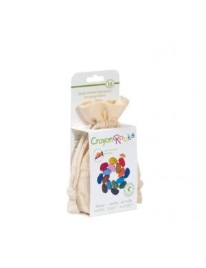 CR16 CERAS 16 COLORES BOLSA ALGODÓN CRAYON ROCKS JUEGA CONMIGO