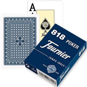 55 NAIPES POKER Nº818 ESTUCHE CARTON 2 INDICES GIGANTES