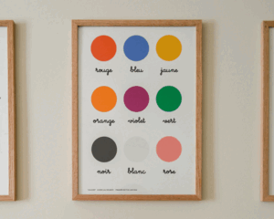 AFFICHE ÉDUCATIVE « COULEURS », FORMAT A3 BY COCOLITOS