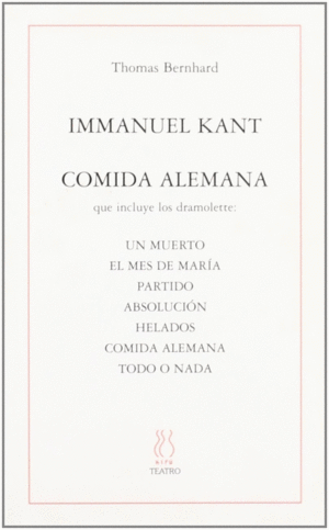 IMMANUEL KANT Y COMIDA ALEMANA